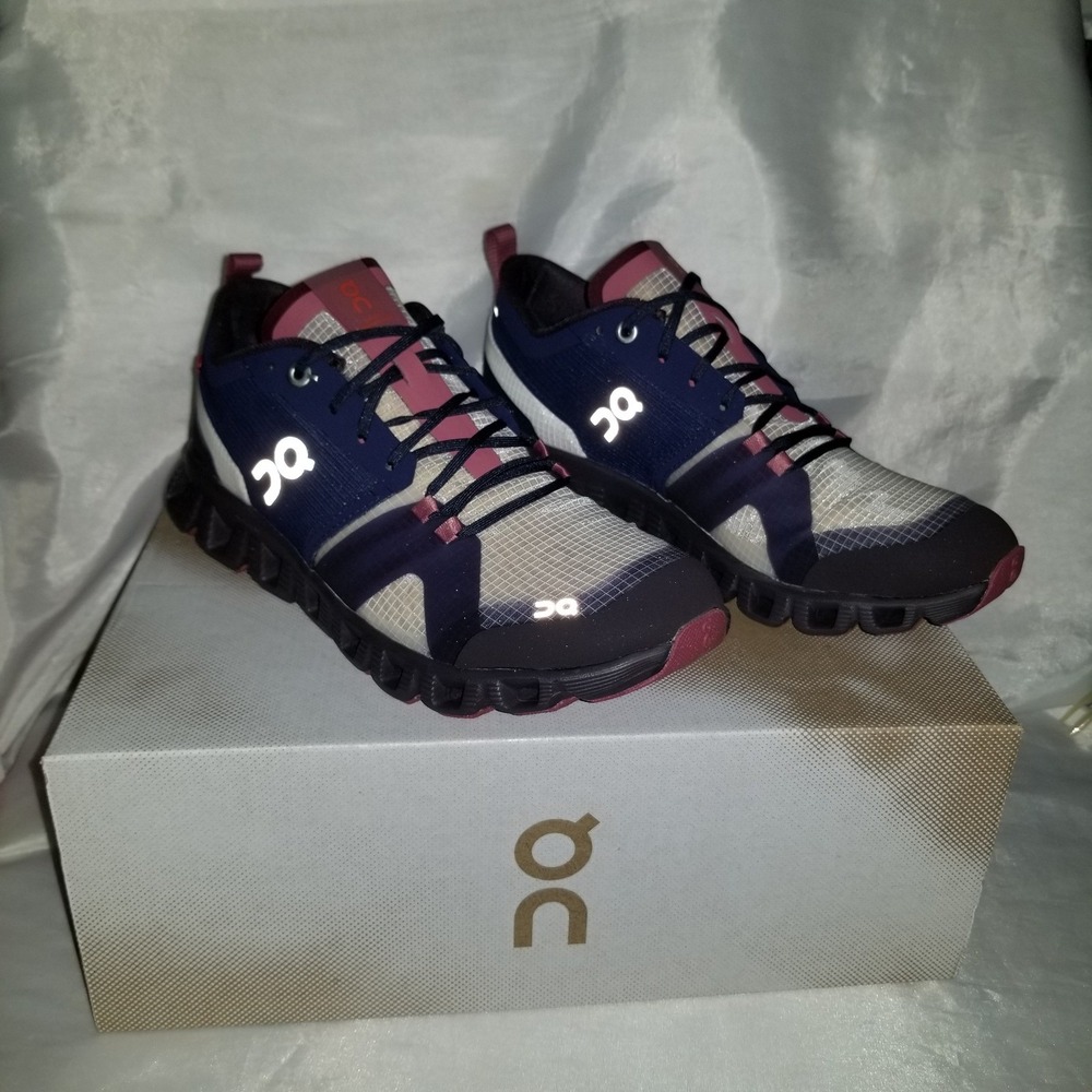On Cloud X Shift Running Shoe Women 6.5 Ink Cherry Excellent Reflective 38.99123 - Picture 2 of 9